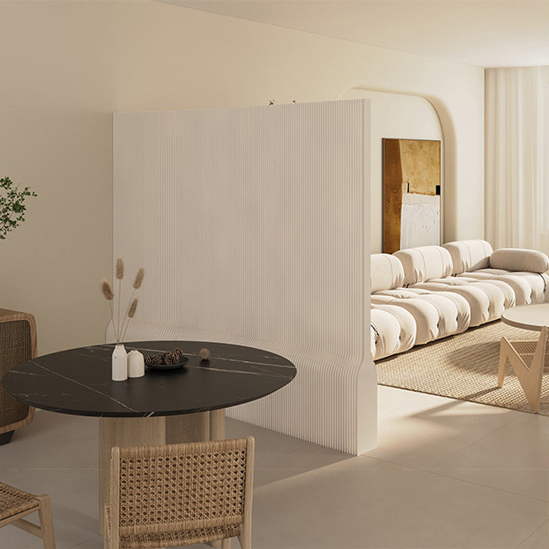 Sleek Modern Art Deco Rectangular Kraft Paper and Acrylic Extendable Room Divider for Living Room