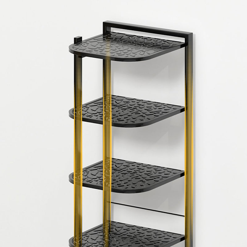 Modern Minimalist Iron Shoe Storage Rack in Square Pebble Pattern with Bake-Paint Finish — 5–10-Tier Options for Entryways & Living Rooms