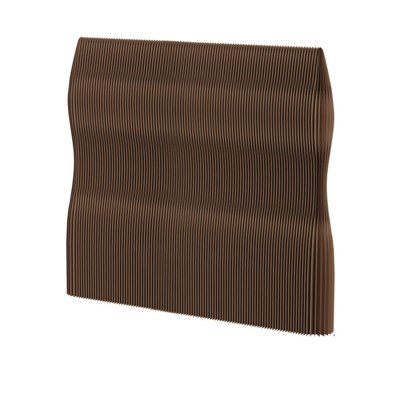 Modern Art Deco Foldable Room Divider - Rectangular Curved Design in Kraft Paper and Acrylic for Living Room