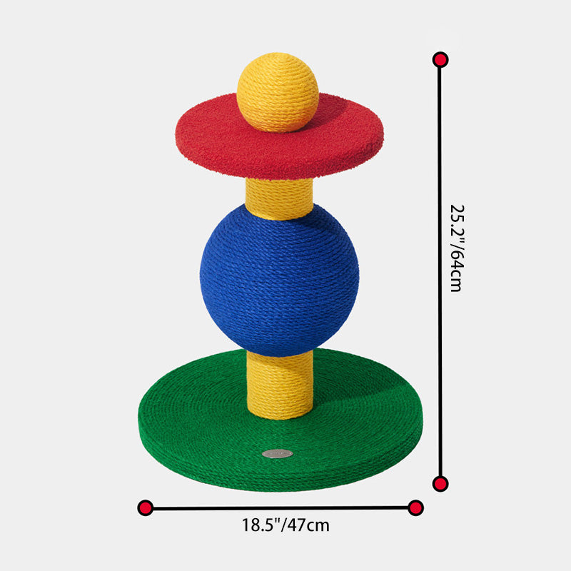 Modern Rectangular Cat Tree – 2/3/4-Tier Multi-Level with Particleboard, Corrugated Paper, Sisal & Jute (EPS Core) for Living Room
