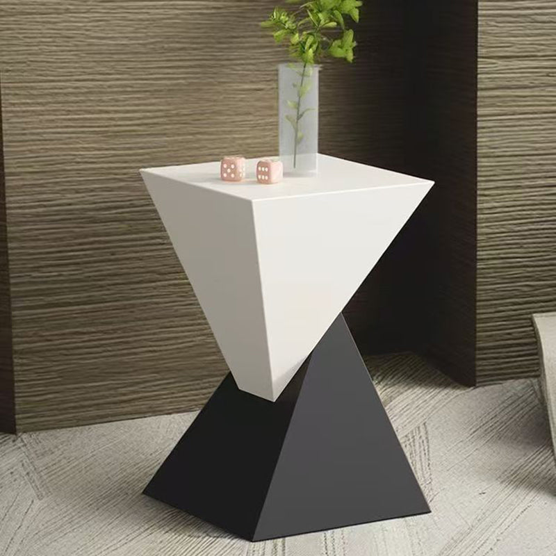 Sleek Modern Minimalist Triangular Carbon Steel Side Table for Living Room