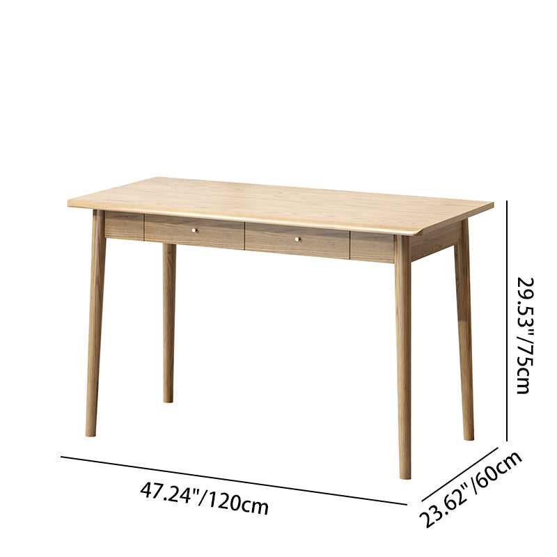 Modern Simplicity Desk & Chair Set in Solid Ash Wood – Durable, Stable, with Natural Grain, Eco-Friendly Ergonomic for Your Home Office