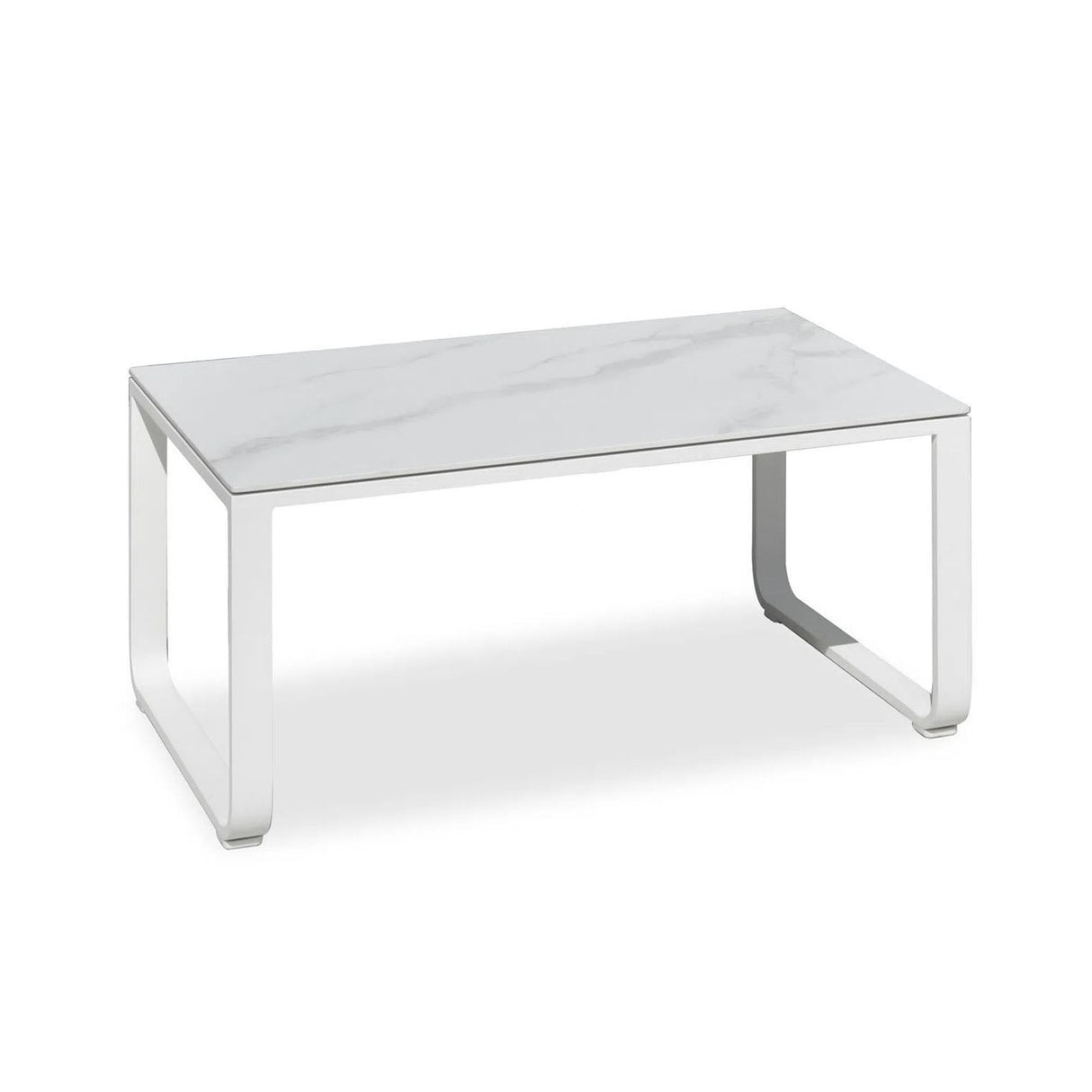 Rust-Resistant Rectangular Outdoor Coffee Table — 1-Tier Design with Ample Space for Balcony & Garden