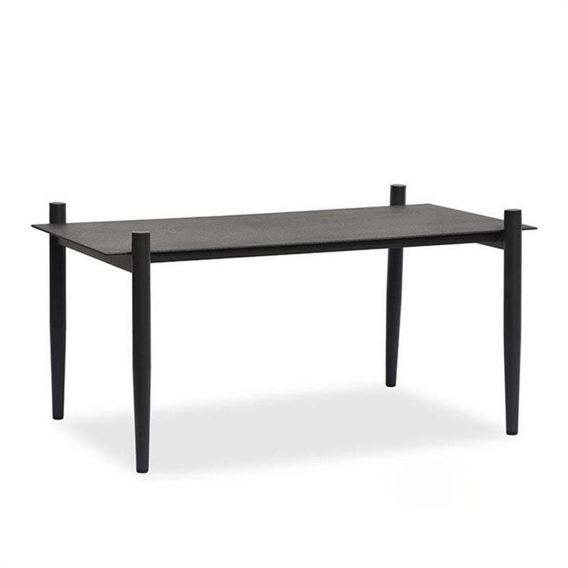 Industrial-Style Outdoor Coffee Table – Sturdy 4-Leg Construction for Balcony & Garden Stability