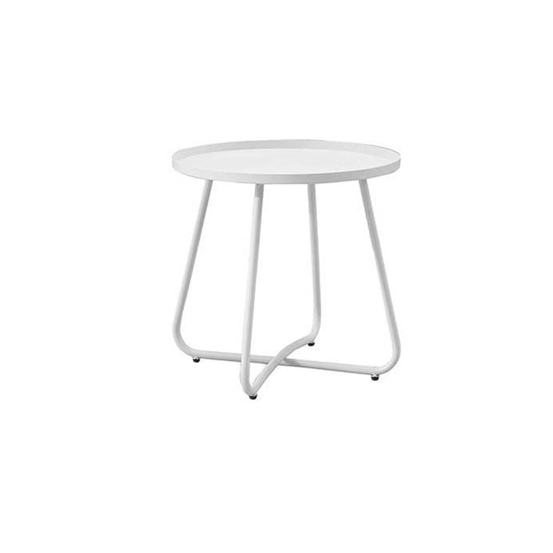 Simplicity Carbon Steel Outdoor End Table – Stable Two-Leg Design with Weather-Resistant Build for the Garden