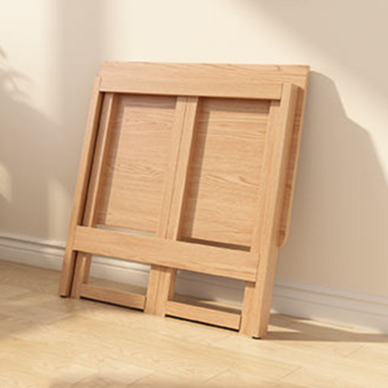 Modern Simplicity Rubber Wood Foldable Desk & Chair Set – Rectangular Study Table, Space-Saving Design