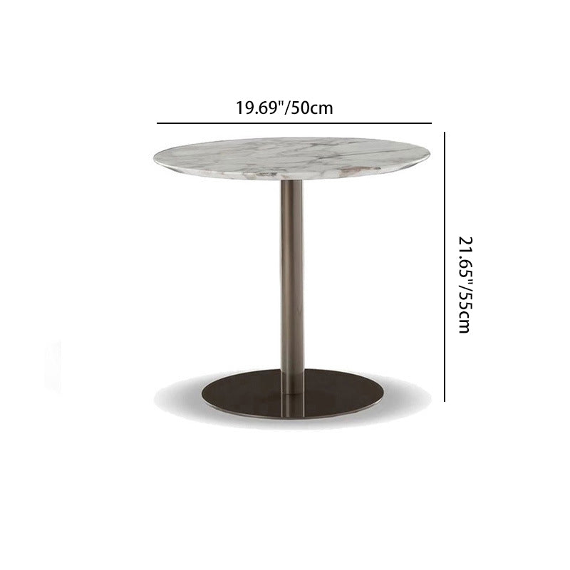 Contemporary Scandinavian Rope-Weave Outdoor Coffee Table & Chair Set with Aluminum Alloy Slab Top – Square Patio Furniture
