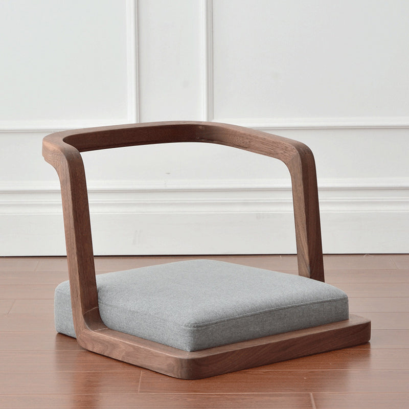 Elegant Traditional Japanese Ash Wood Rectangular Low Coffee Table and Chair Set for Living Room