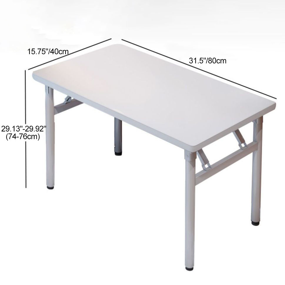 Sleek Modern Minimalist Foldable Rectangular Steel Desk for Home Office