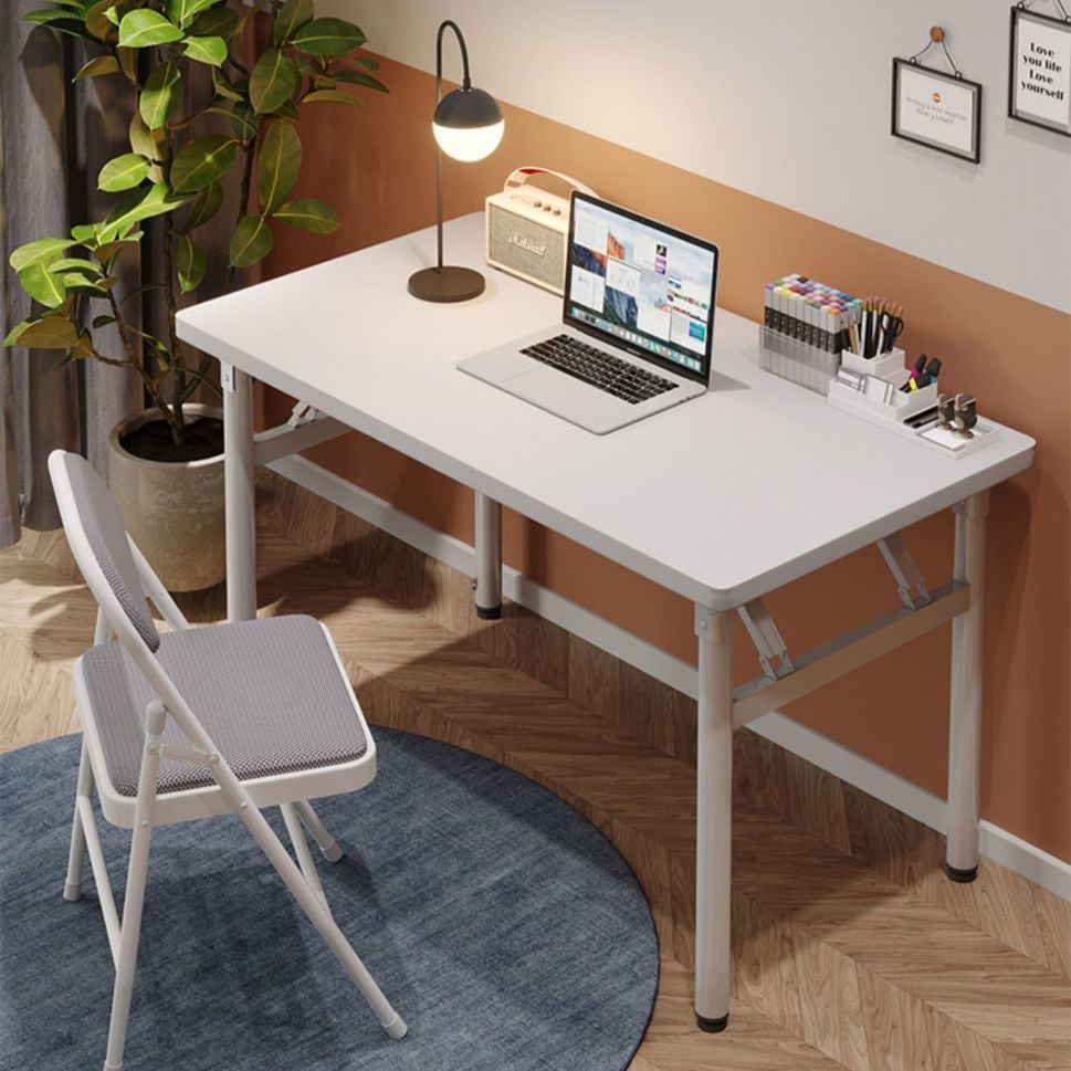 Sleek Modern Minimalist Foldable Rectangular Steel Desk for Home Office
