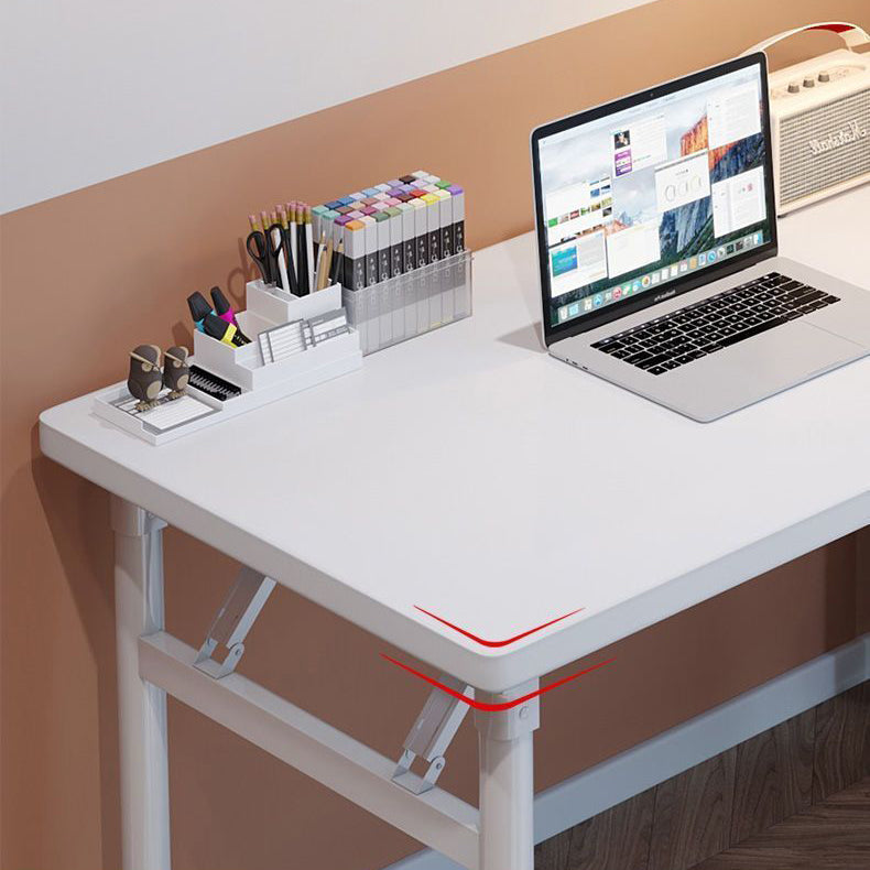 Sleek Modern Minimalist Foldable Rectangular Steel Desk for Home Office
