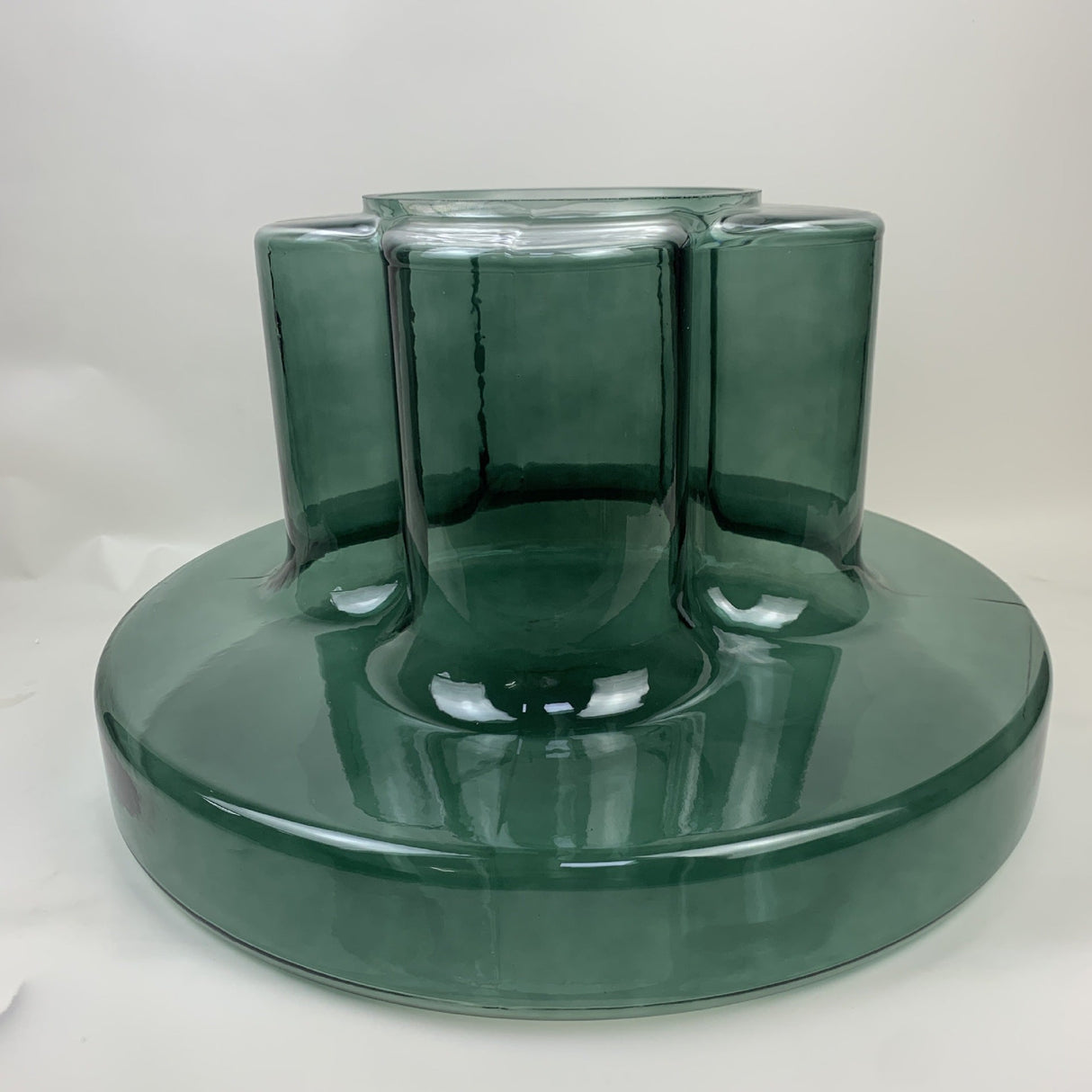 Sleek Contemporary Scandinavian Round Glass Coffee Table for Living Room