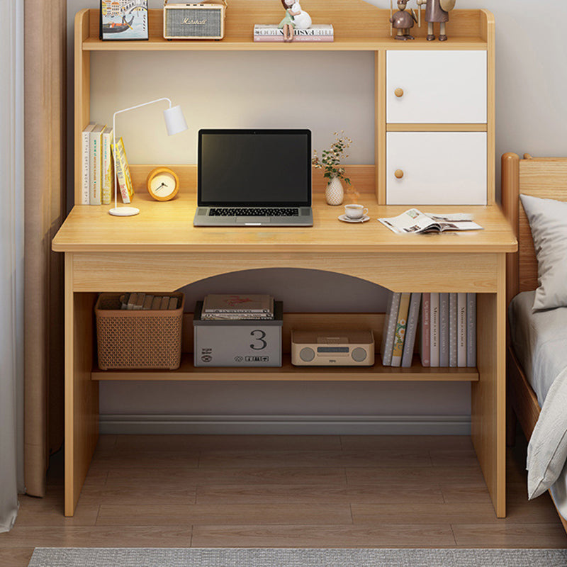 Modern Minimalist Rectangular MDF Makeup Vanity with 2 Cabinets – Sleek Bedroom Vanity Desk
