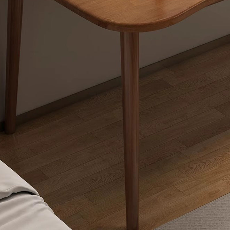 Modern Minimalist Rectangular Solid Wood Desks with Four Legs for Home Office
