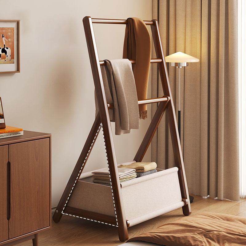 Sleek Modern Bamboo Display Rack with Triangular Frame and Rounded Edges — Minimalist Living Room Decor