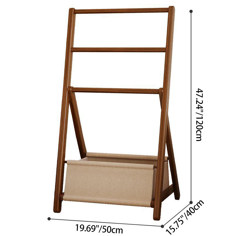 Sleek Modern Bamboo Display Rack with Triangular Frame and Rounded Edges — Minimalist Living Room Decor