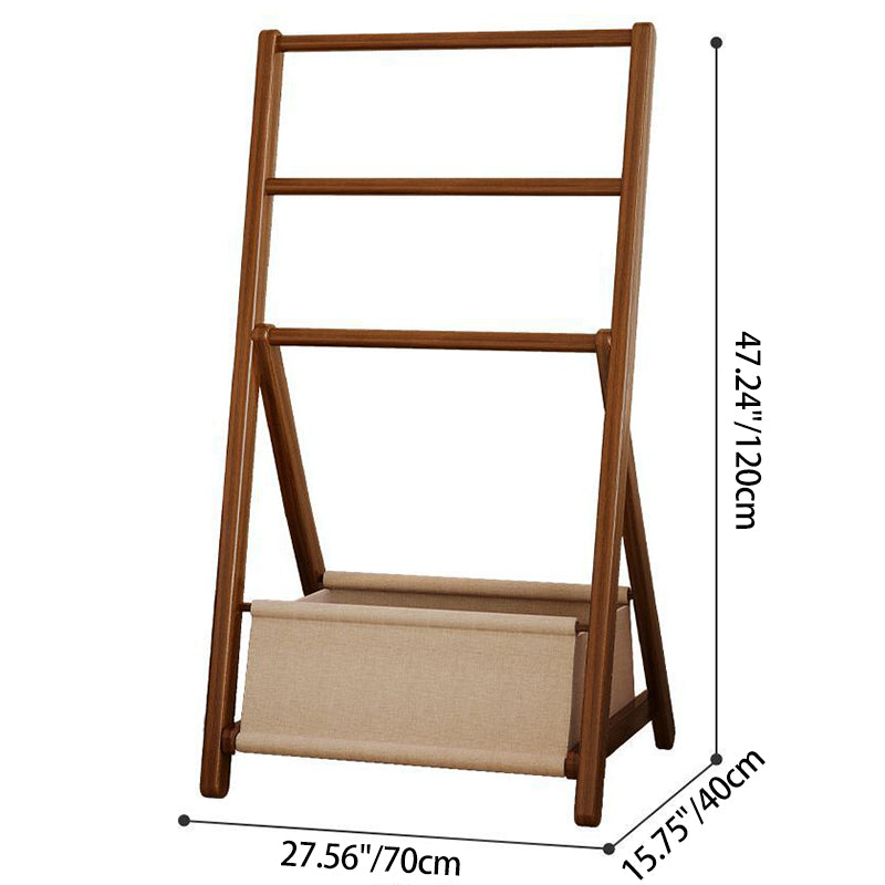 Sleek Modern Bamboo Display Rack with Triangular Frame and Rounded Edges — Minimalist Living Room Decor