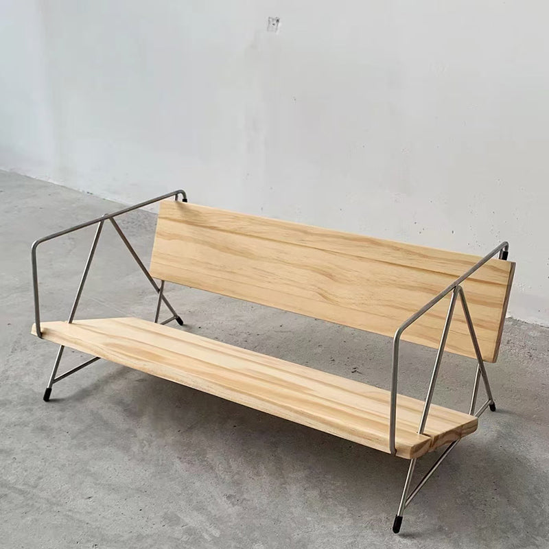 Sleek Modern Minimalist Rectangular Solid Wood & Iron Bookshelves, 4-Leg Design for Home Office