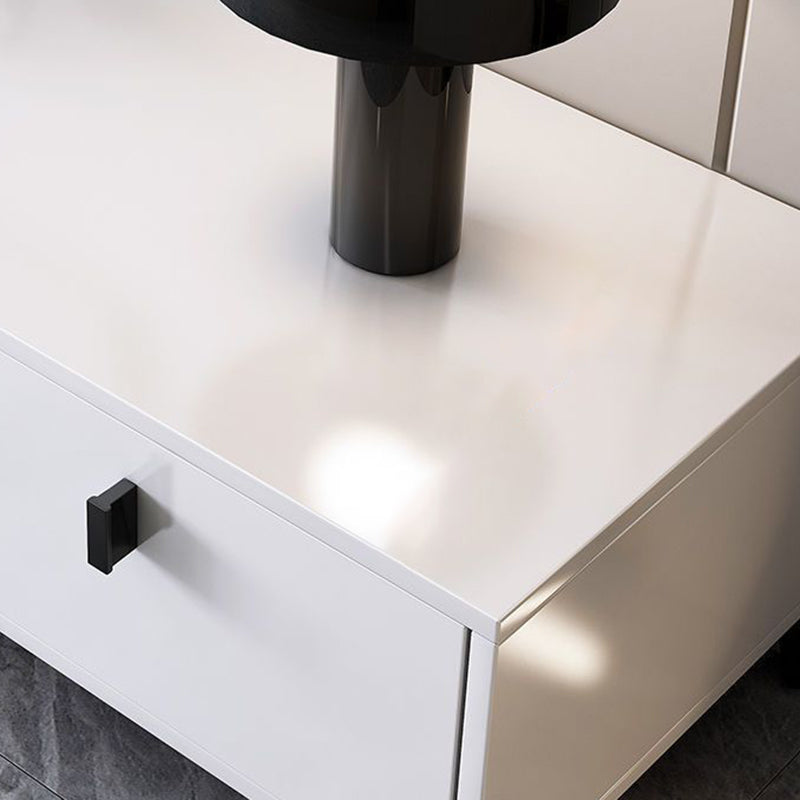Modern Minimalist Rectangular TV Stand with 4 Drawers - Engineered Wood for Living Room