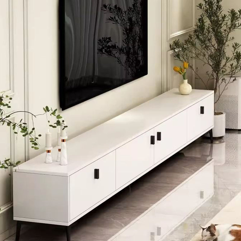 Modern Minimalist Rectangular TV Stand with 4 Drawers - Engineered Wood for Living Room