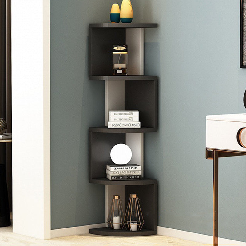 Modern Minimalist Rectangular Particle Board Bookshelves – 4- or 5-Tier Storage for Living Room