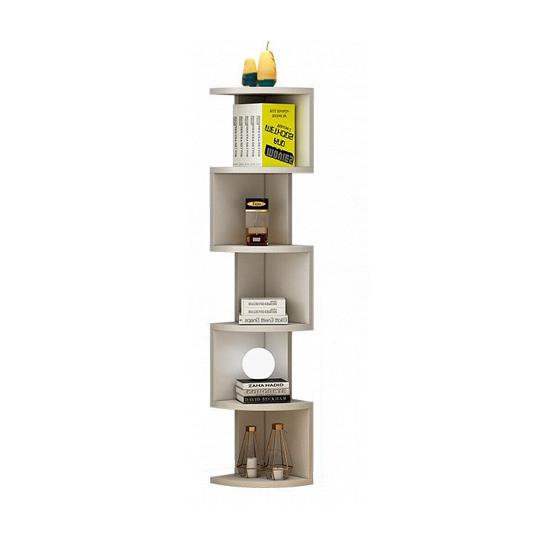 Modern Minimalist Rectangular Particle Board Bookshelves – 4- or 5-Tier Storage for Living Room