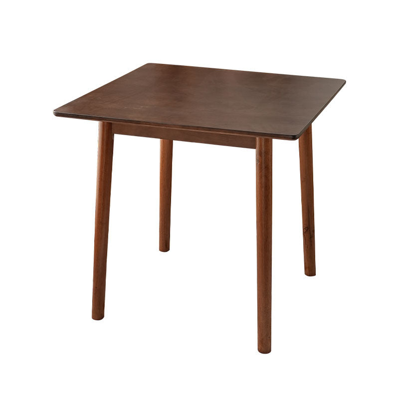 Traditional Chinese Style Square Rubberwood Dining Table – Seats 5–6