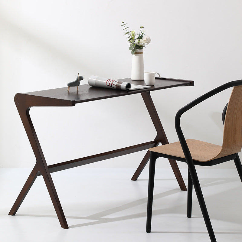 Sleek Modern Minimalist Rectangular Beech Wood Desks with MDF for Home Office