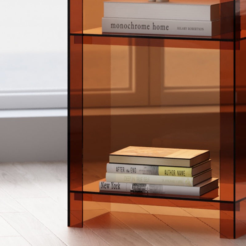 Sleek Modern Minimalist Acrylic Display Rack — Square & Rectangular, 4- or 5-Tier, for Living Room