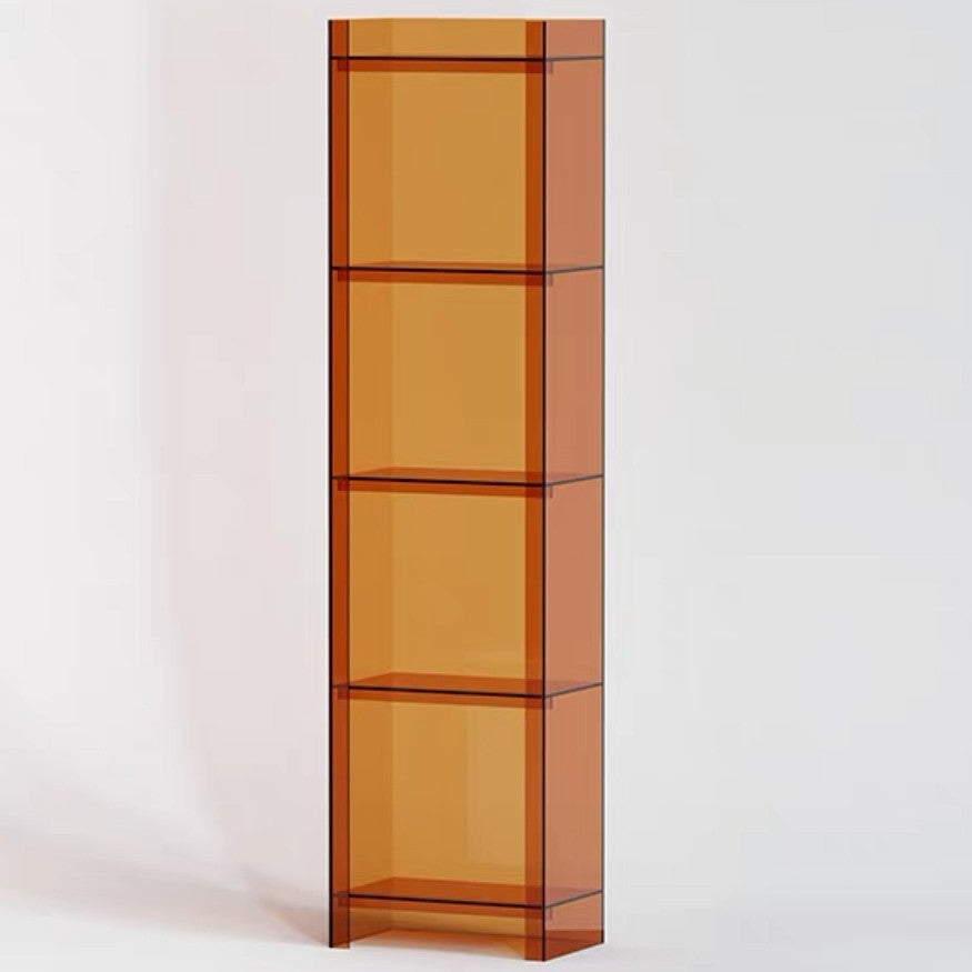 Sleek Modern Minimalist Acrylic Display Rack — Square & Rectangular, 4- or 5-Tier, for Living Room