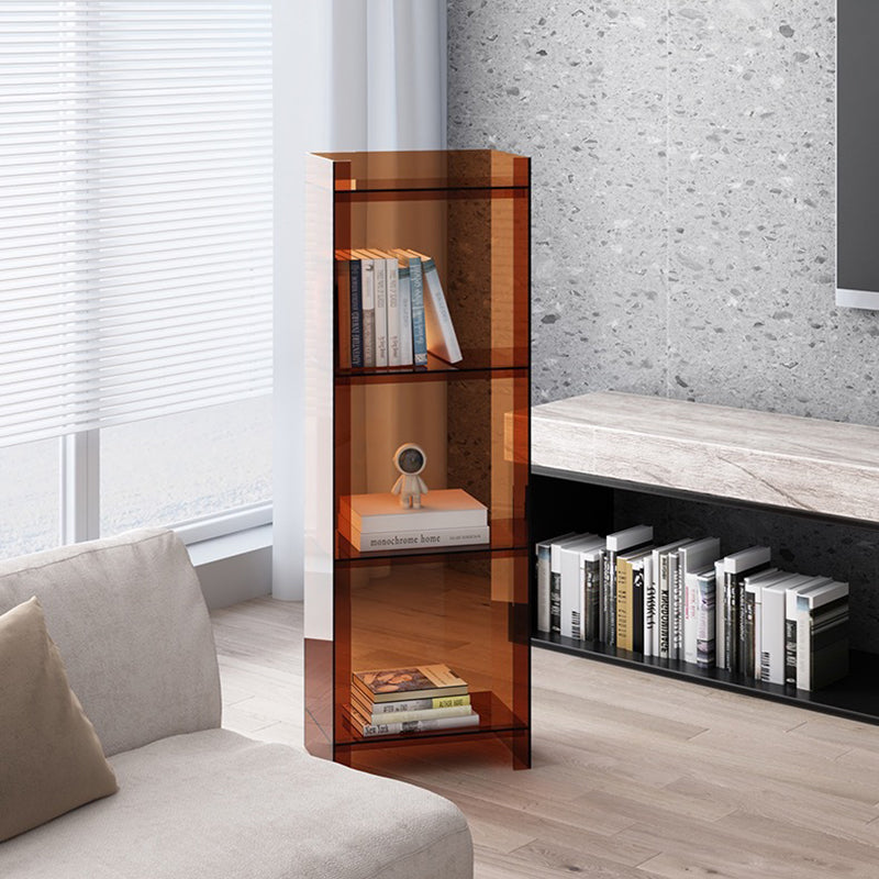 Sleek Modern Minimalist Acrylic Display Rack — Square & Rectangular, 4- or 5-Tier, for Living Room