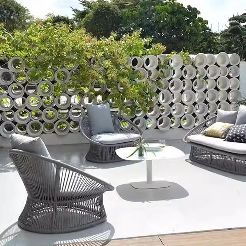 Sleek Waterproof Outdoor Coffee Table - 2-Tier Design for Patio & Garden