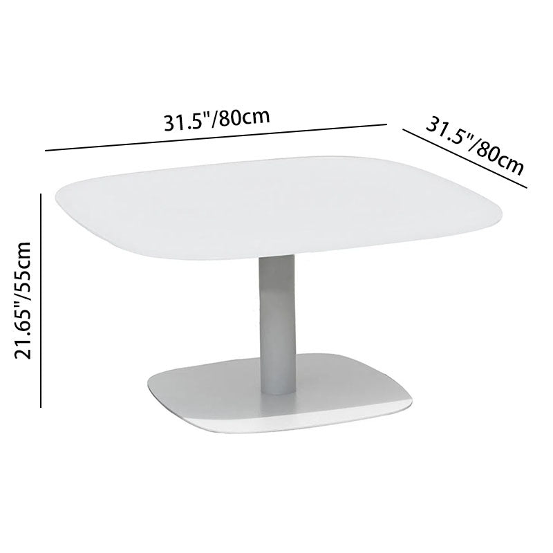 Sleek Waterproof Outdoor Coffee Table - 2-Tier Design for Patio & Garden