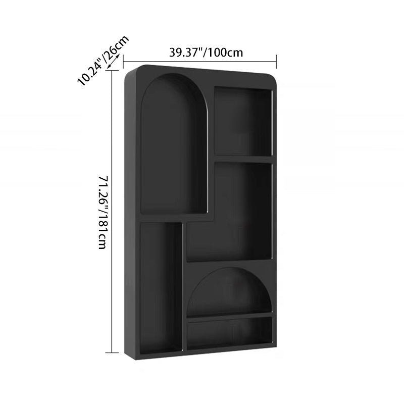 Contemporary Scandinavian Rectangular Side Table with Storage Cabinets (4/5/6 Compartments) for Living Room