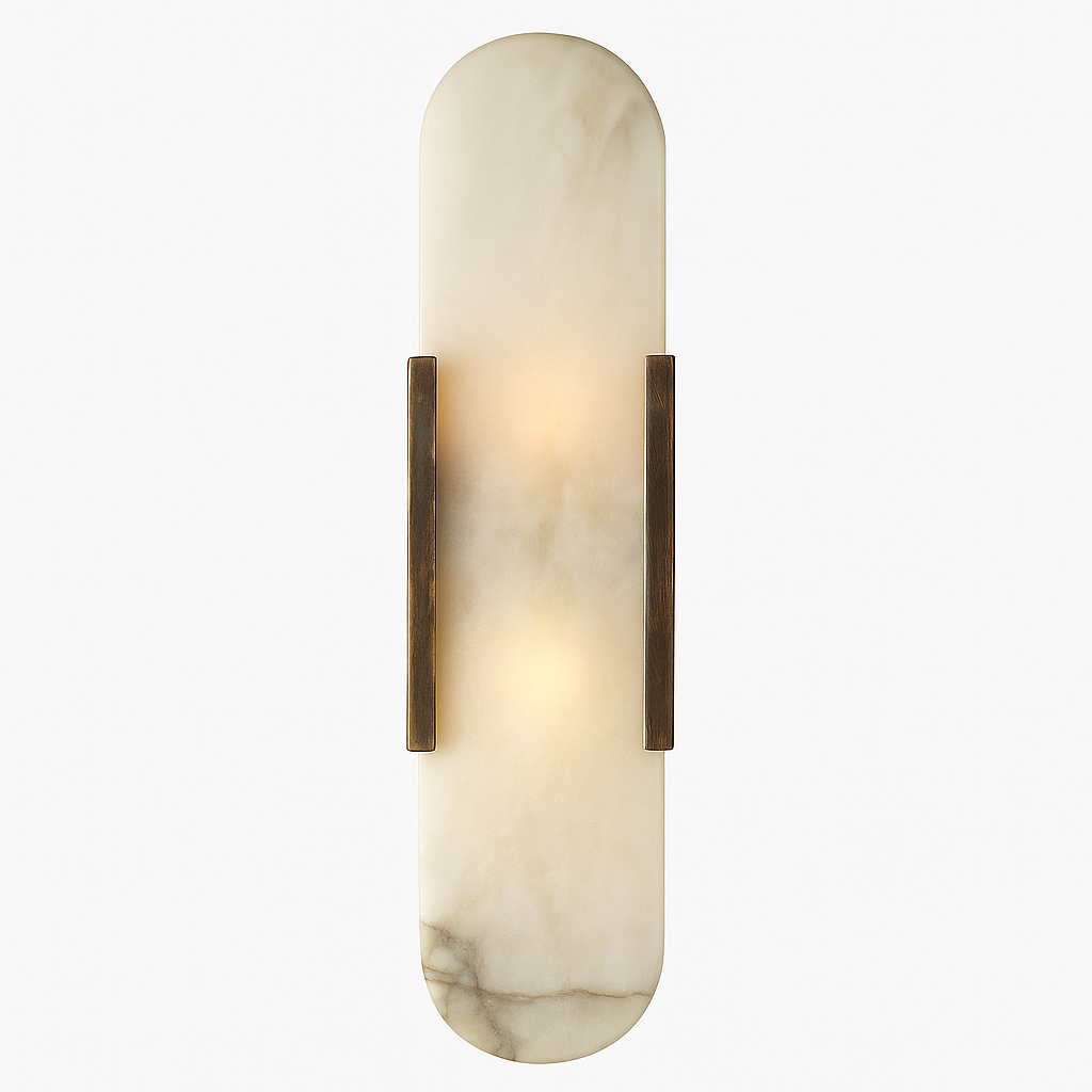 Elegant Marble Bedside Sconce Lamp