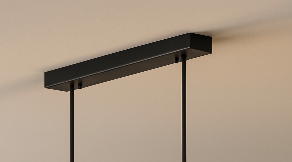 Sleek LED Linear Pendant Light with Adjustable Height