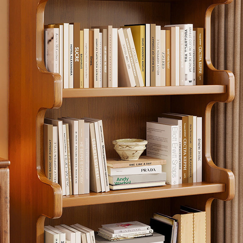 Contemporary Square Bamboo-MDF Storage Cabinets & Bookshelf — 3/4-Tier Design for Study