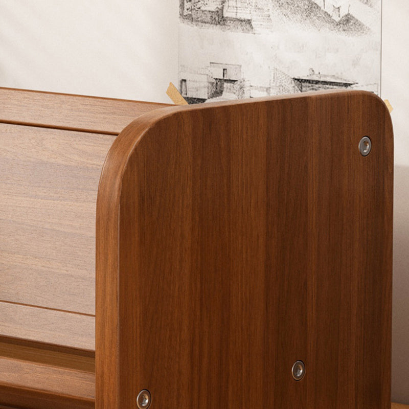 Contemporary 1-Tier Bookshelf – Rectangle Design in Bamboo & Composite Wood for Study
