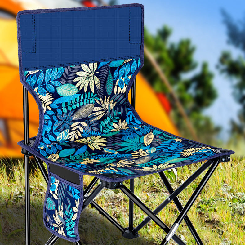 Modern Scandinavian Folding Chair with Steel X-Frame, Oxford Fabric, and Backrest – Ideal for Camping and Beach