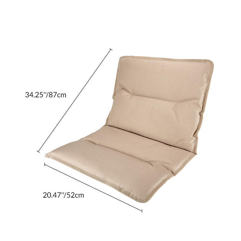 Modern Minimalist Rectangle Folding Outdoor Chair – Carbon Steel & Aluminum Alloy Frame, Beech Wood Armrests, Oxford Fabric Seat, PET Backrest, Portable & Detachable for Garden and Camping