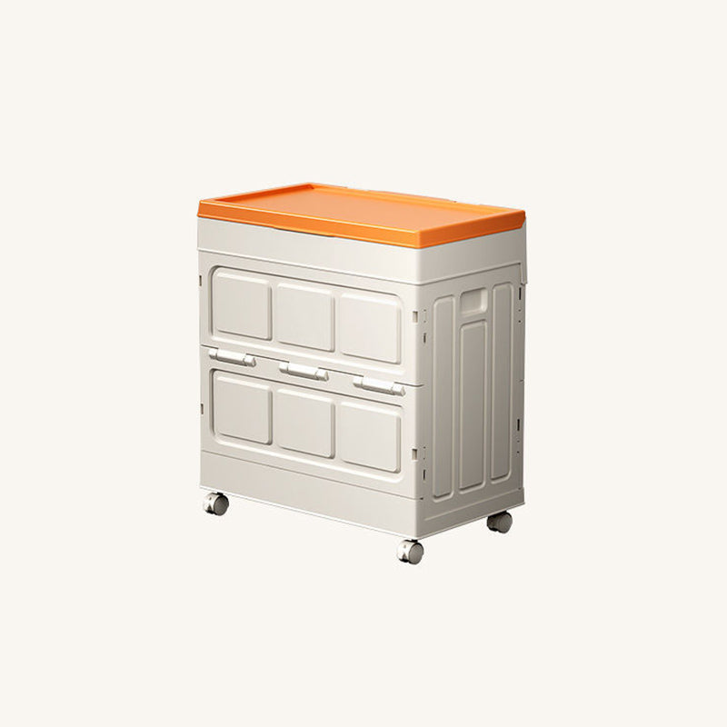 Modern Minimalist Foldable Rectangular PP Plastic Storage Cabinet, Large-Capacity 1-Door for Living Room & Bedroom