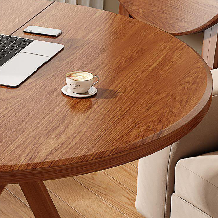 Modern Round MDF & Steel Foldable Dining Table — Space-Saving, Stylish Addition for the Dining Room
