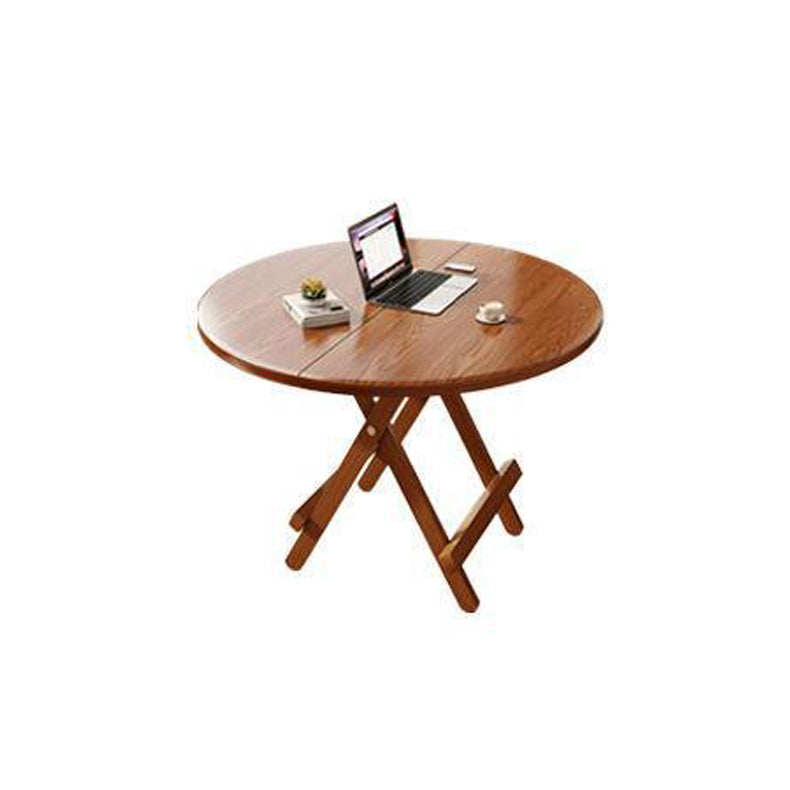 Modern Round MDF & Steel Foldable Dining Table — Space-Saving, Stylish Addition for the Dining Room