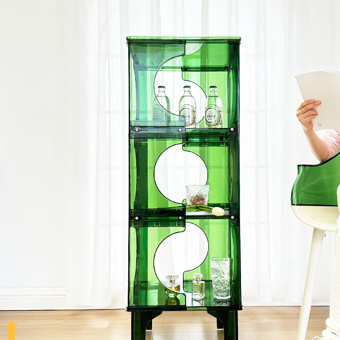 Contemporary Scandinavian PC Sideboard – Storage Rack & Display Stand with 2/3/4-Shelf Configurations for Living Room