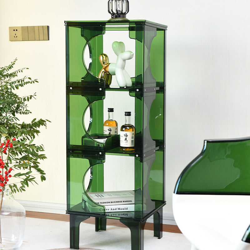 Contemporary Scandinavian PC Sideboard – Storage Rack & Display Stand with 2/3/4-Shelf Configurations for Living Room