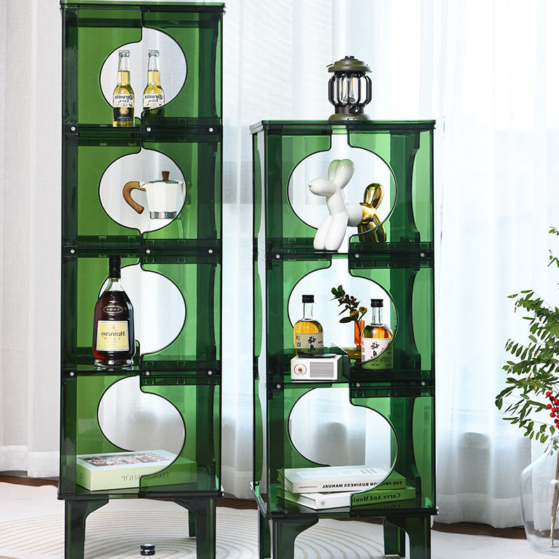 Contemporary Scandinavian PC Sideboard – Storage Rack & Display Stand with 2/3/4-Shelf Configurations for Living Room