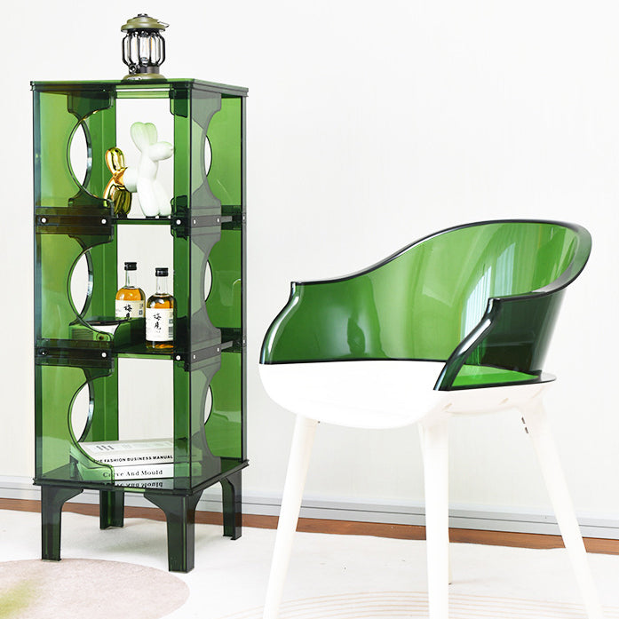 Contemporary Scandinavian PC Sideboard – Storage Rack & Display Stand with 2/3/4-Shelf Configurations for Living Room