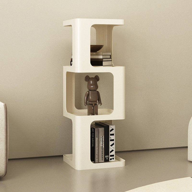 Sleek Contemporary Scandinavian Iron Square Bookshelves - 3/4/5-Tier Standing Shelves for Home Office