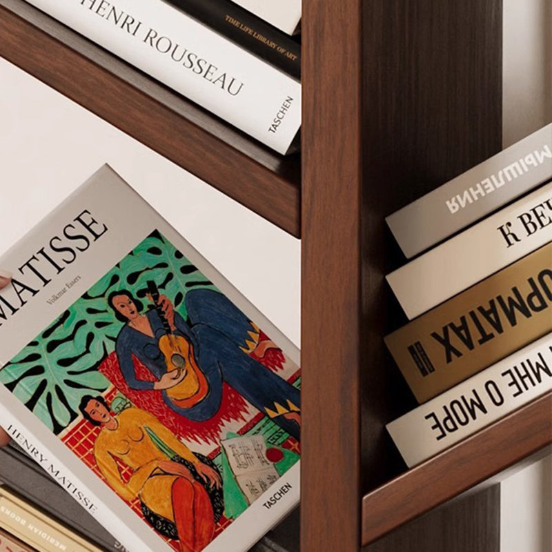 Tree-Shaped Solid Wood Bookshelves – Contemporary Retro Design, 5/8/10-Tier Floor-Standing Shelves for Home Office