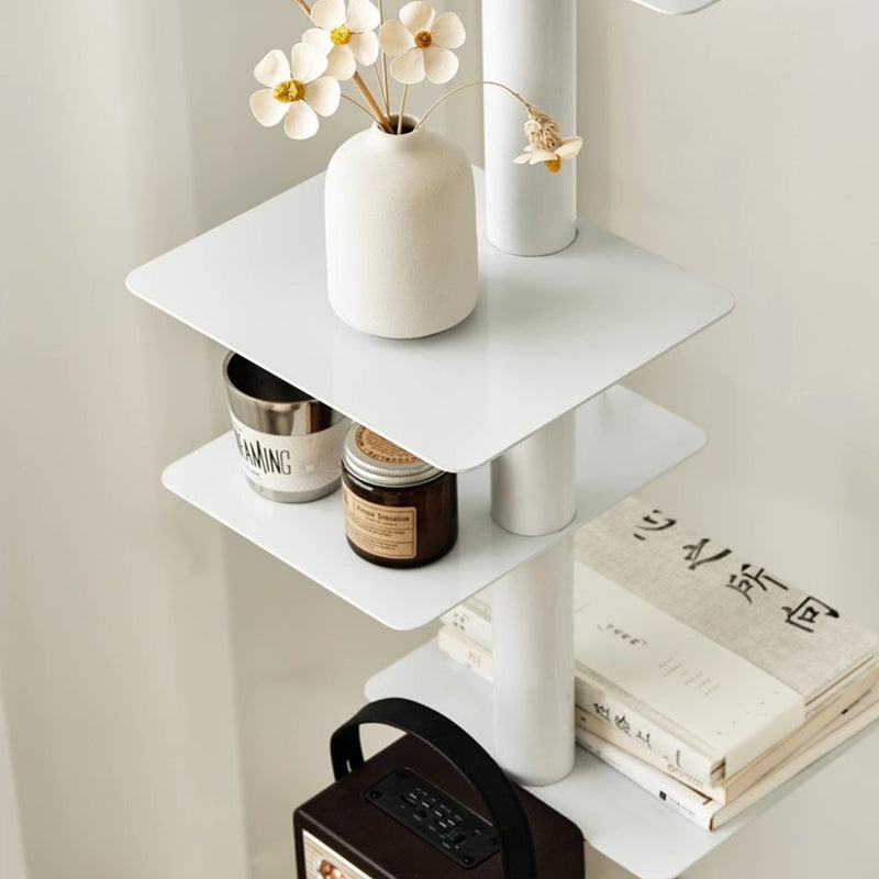 Mid-Century Modern Carbon Steel Spiral Bookshelf - 9-Tier Corner Display Rack for Home & Office